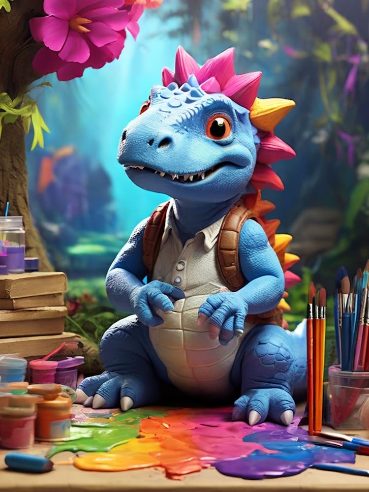 Dinosaur Painting 7