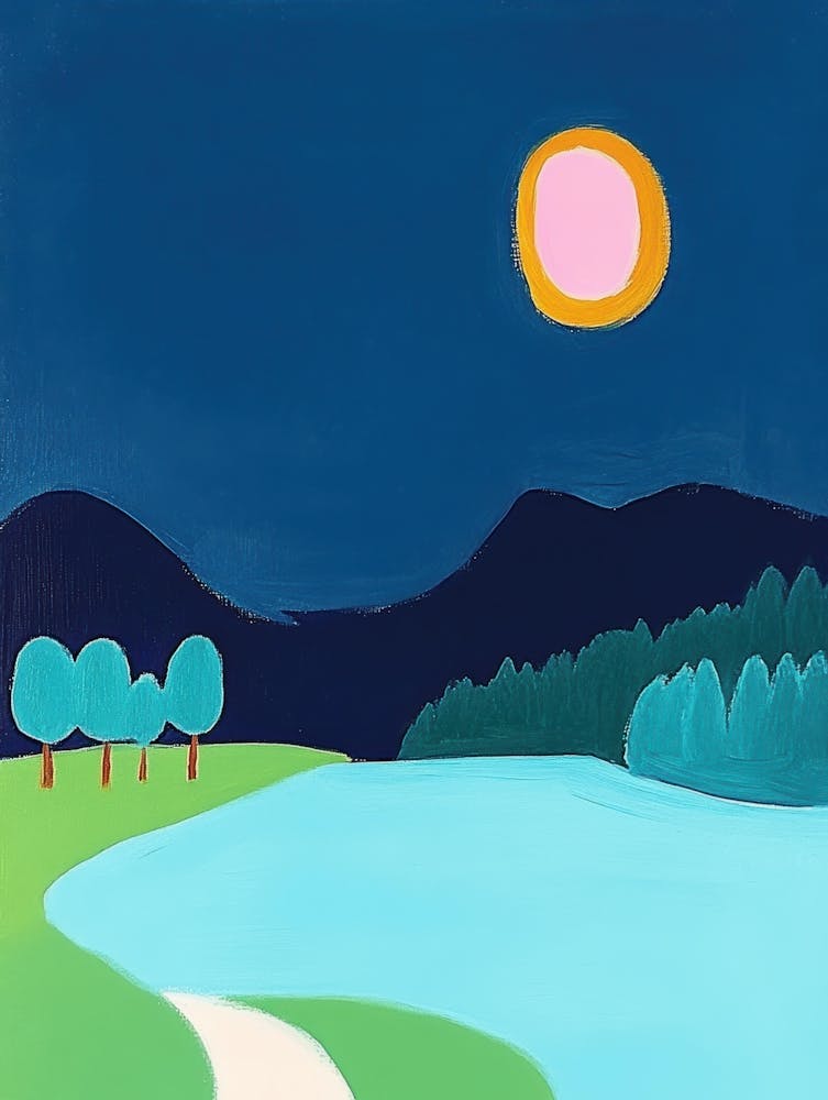 Moonlight Over The Lake