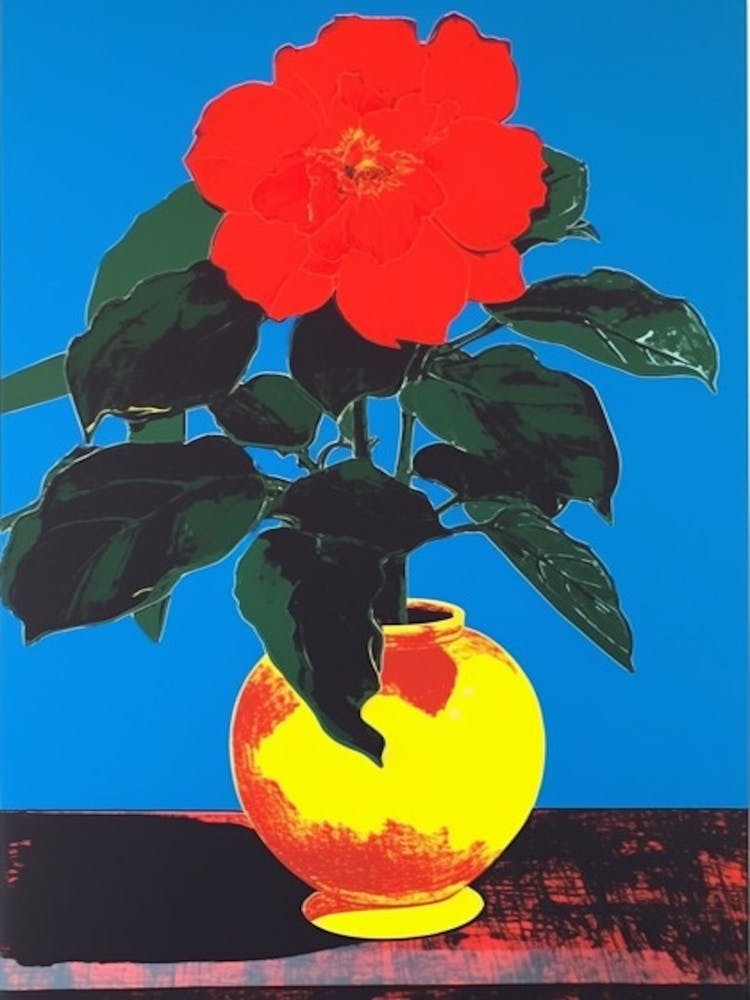 Dahlia  Still Life 2 Pop Art 