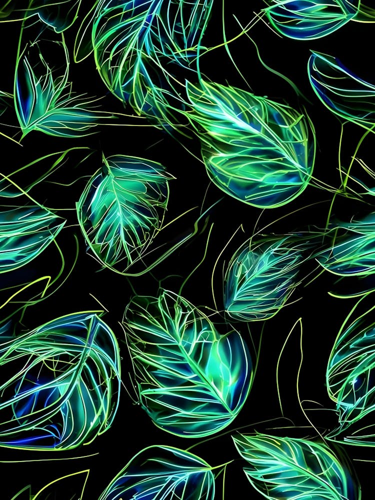 Neon Leaves