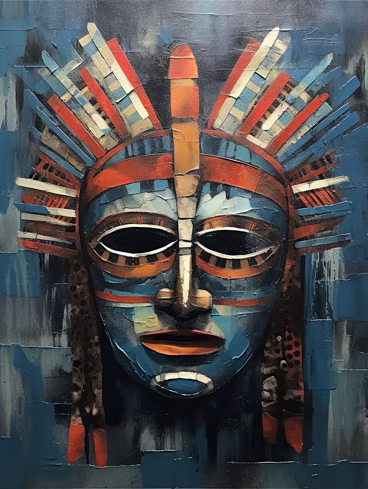 Osage Odyssey of Masks - Serie der amerikanischen Ureinwohner