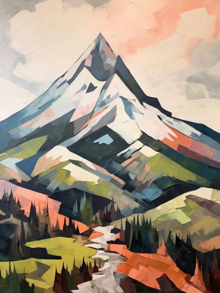 Mount Mansfield Usa 1 Mountain Painting