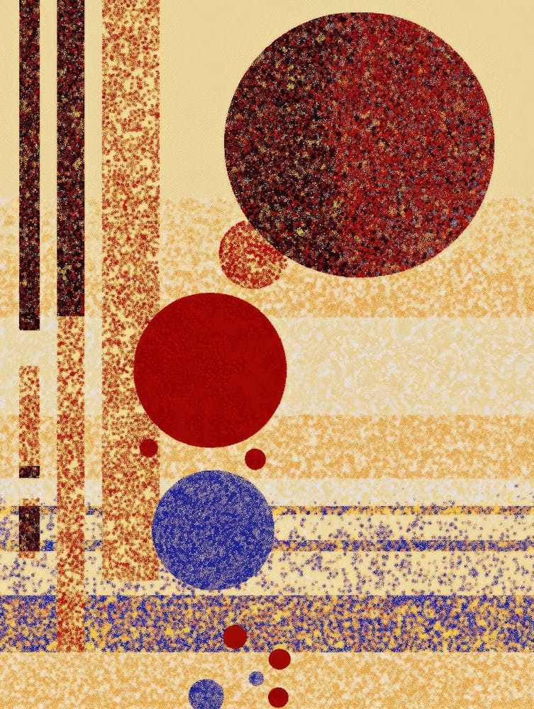 illustration featuring large and small circles 5