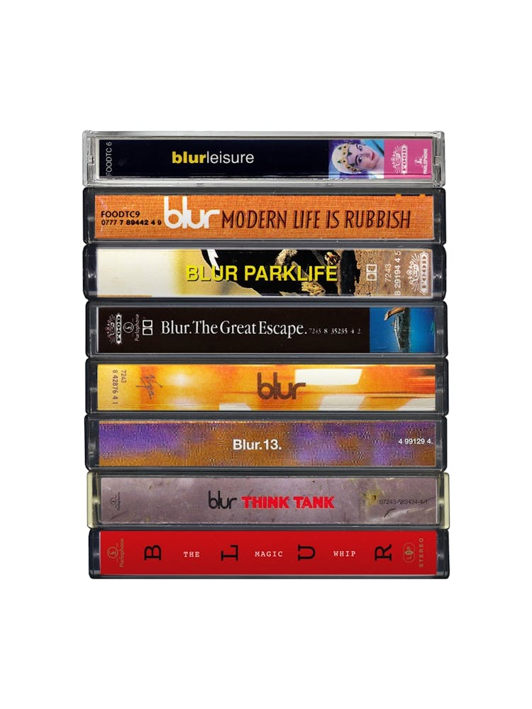 Blur Albums - Cassette Print Music Poster