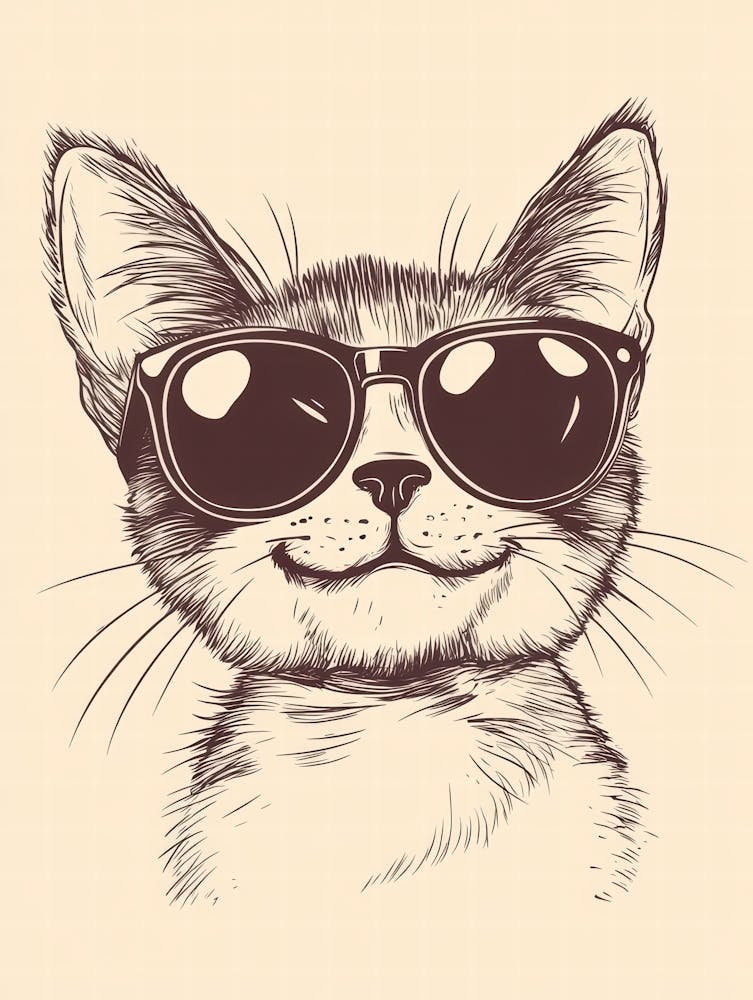 Cat In Sunglasses 5