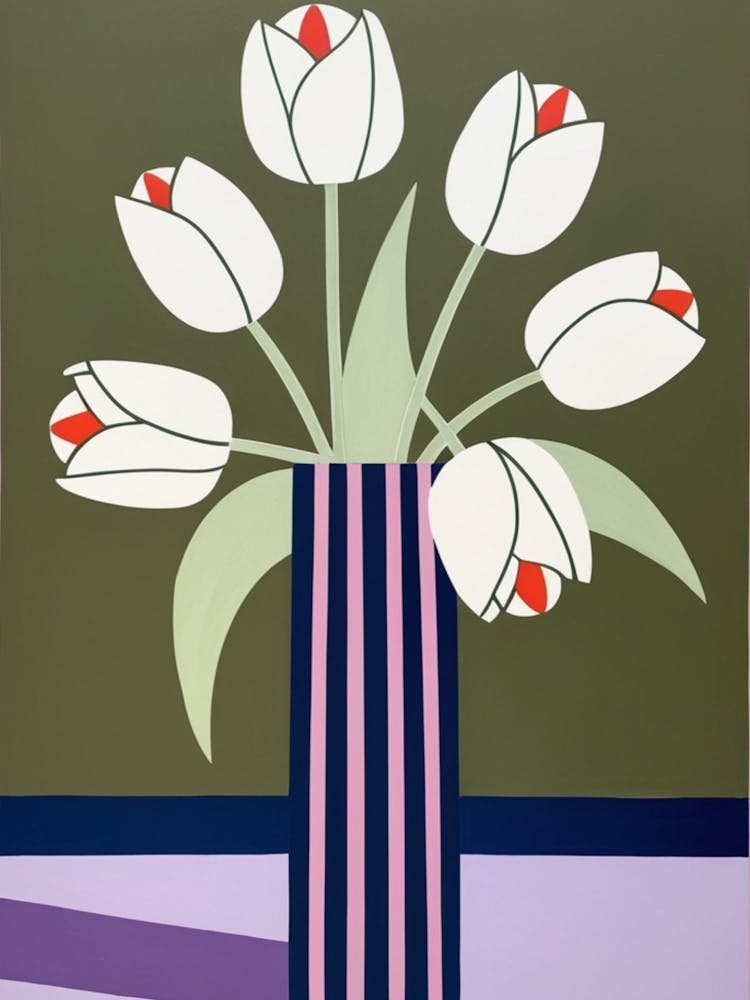 Tulipes Dans Un Vase 17