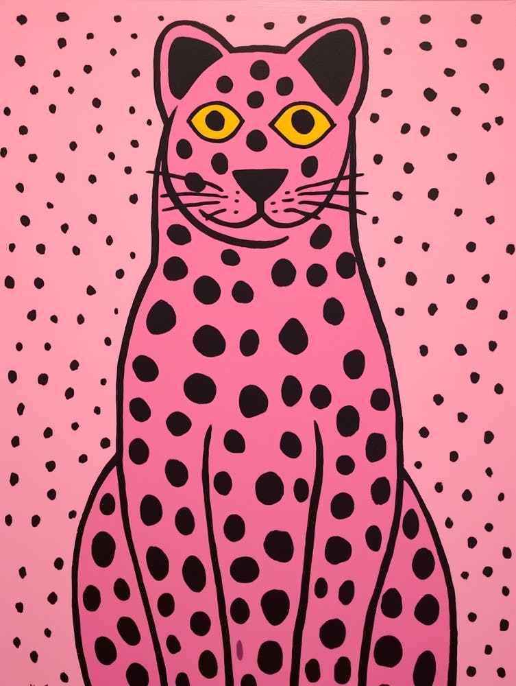 Pink Polka Dot Cougar 6