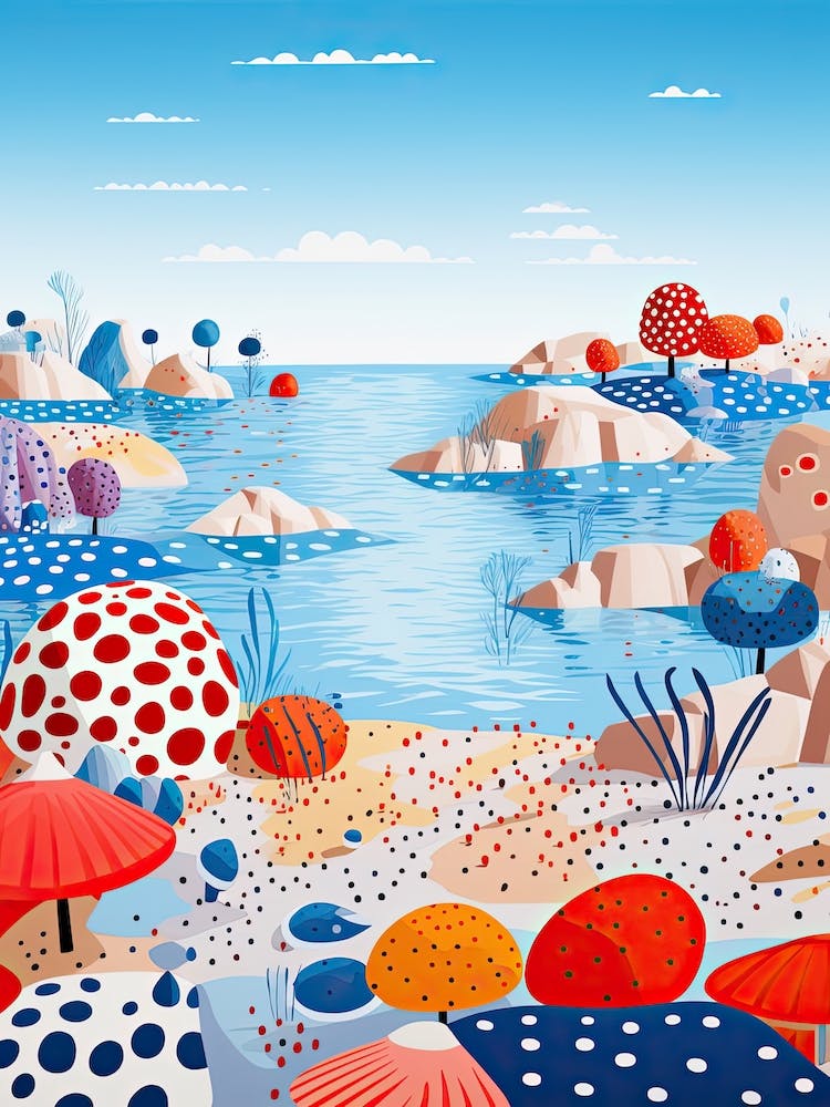 Porto Cesareo, Italy, Illustration In The Style Of Pop Art 4