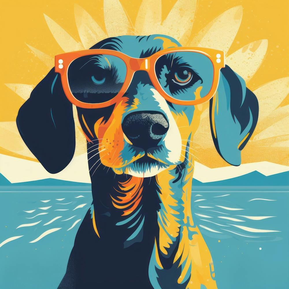 Dog In Sunglasses Pop