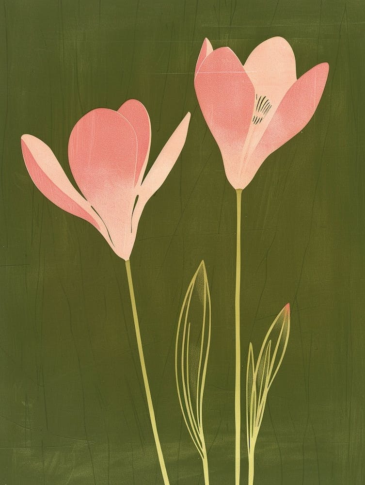 Pink & Green Cyclamen 1