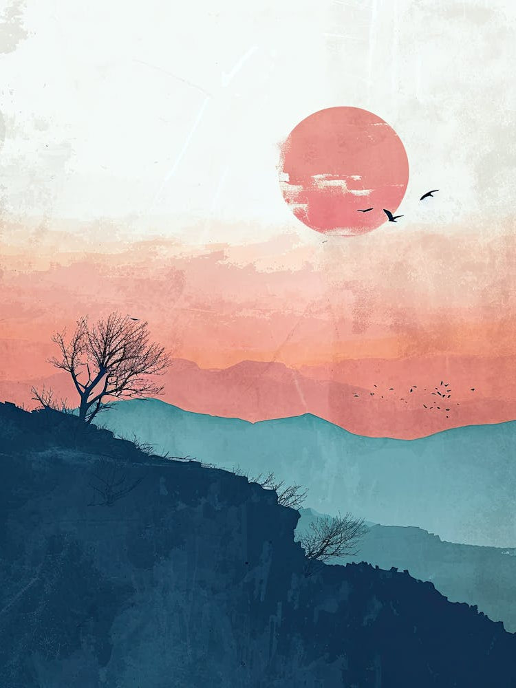 Sunset In The Mountains 1