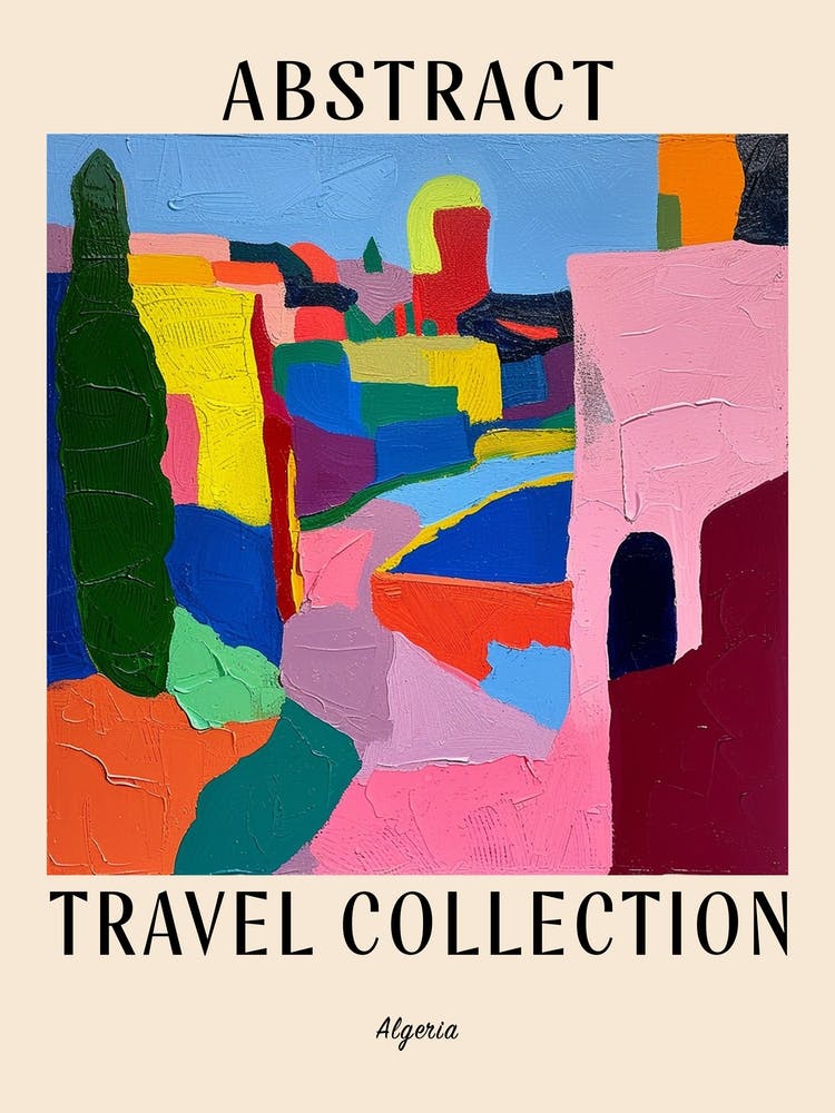 Abstract Travel Collection Poster Algeria 5