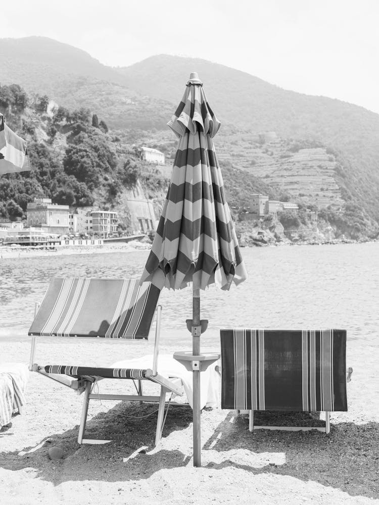 Positano Flair - Italy Travel Photography - Black And White