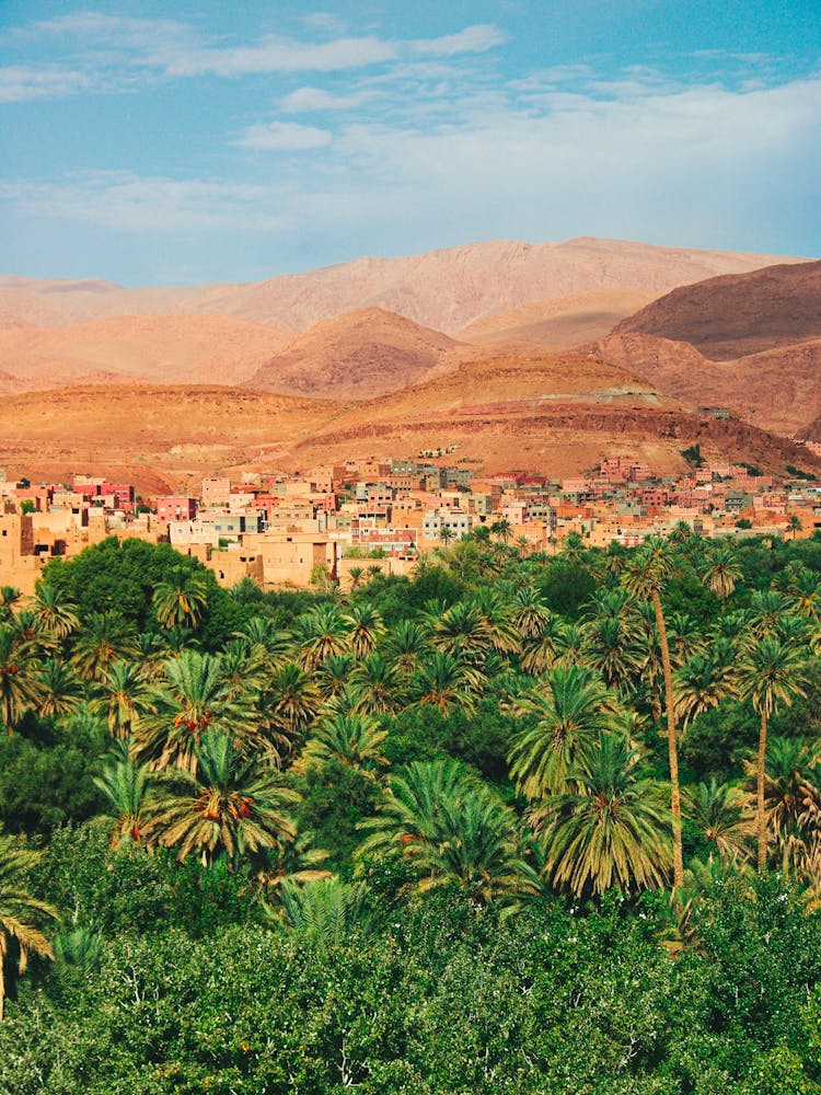 Moroccan Village In The Desert
