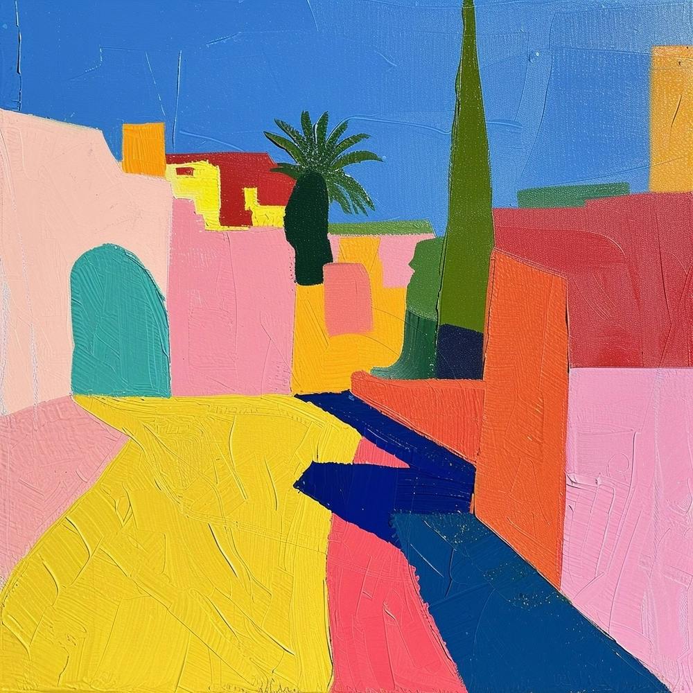 Abstract Travel Collection Marrakech Morocco 1