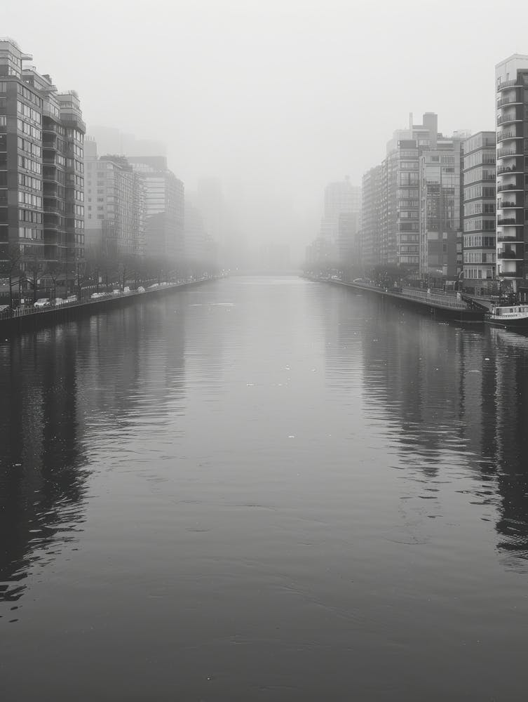 Nebelige Stadt