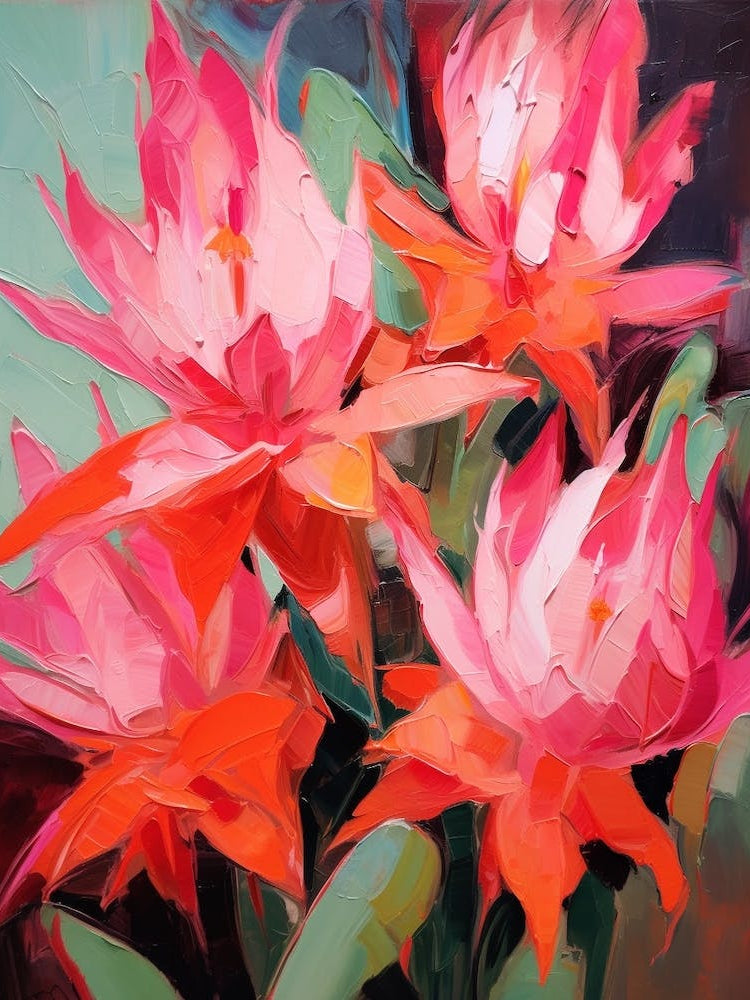 Cactus Painting Easter Cactus 2