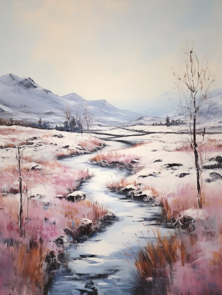 Dreamy Winter Painting Cairngorms National Park Scotland 3