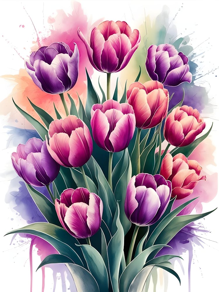 Tulips In A Vase 3