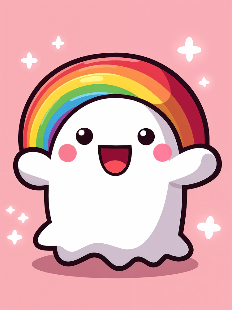 Ghost With Rainbow