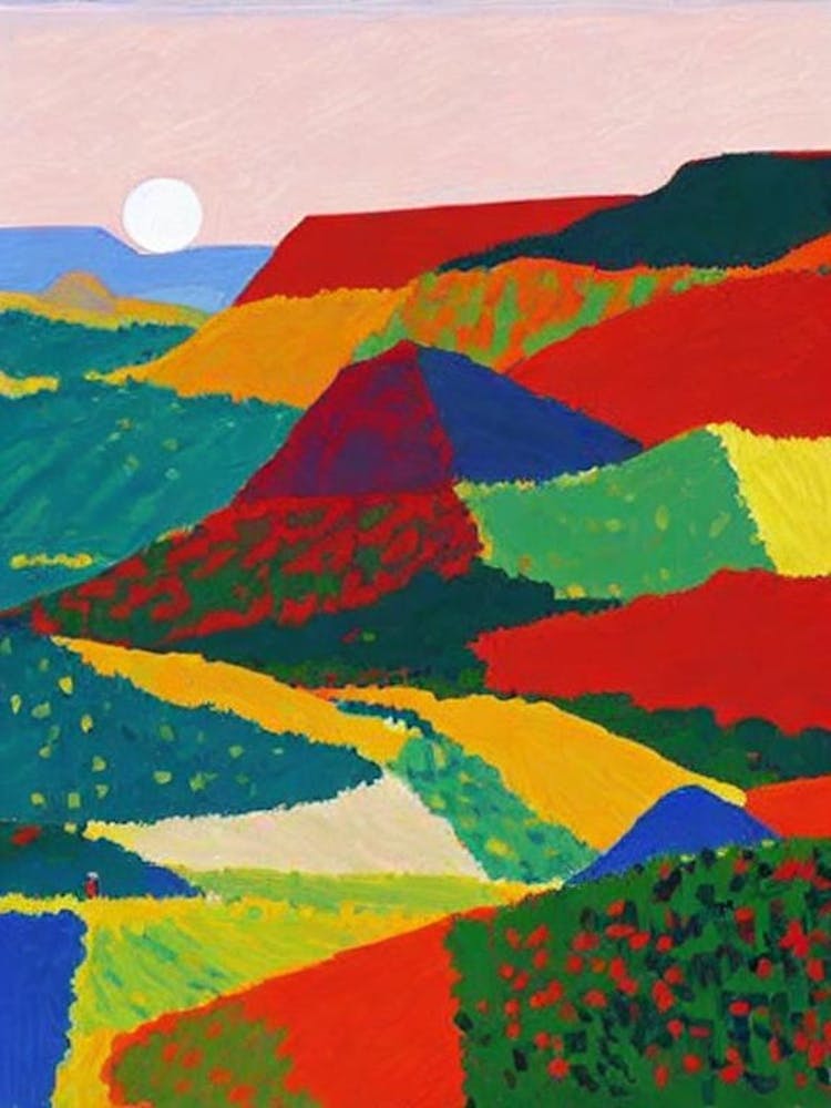 Masada National Park Israel Abstract Colourful