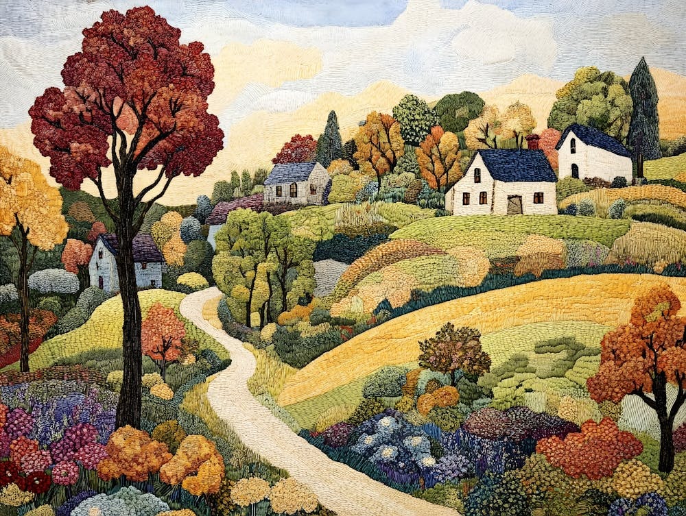 European Countryside Tapestry 3
