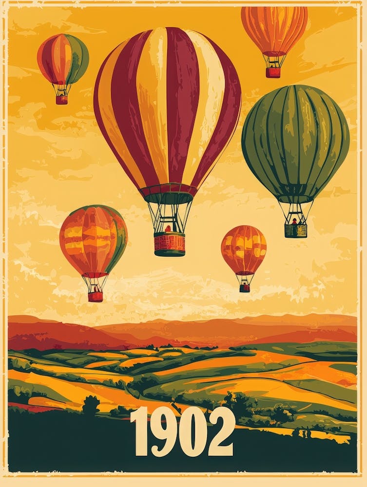 Aihrgdesign A Vintage Travel Poster Of A 1902 Hot Air Balloon 822871ba 6c4d 4153 89c8 E470f4d20ace 0