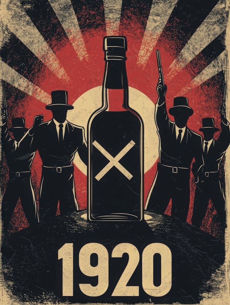 Aihrgdesign A Vintage Poster Symbolizing The Beginning Of Pro 7520a6e8 D962 4f65 A18f 0c9624c805d3 2