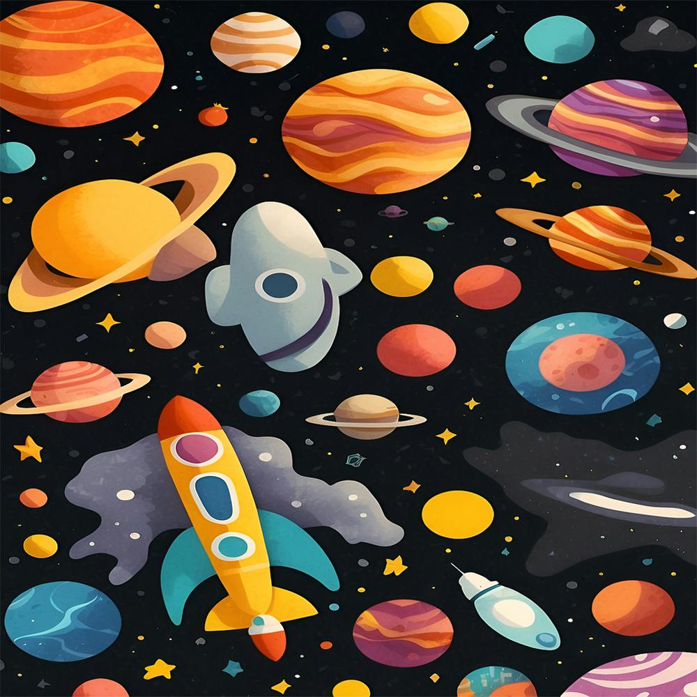 Planètes dans l'Espace