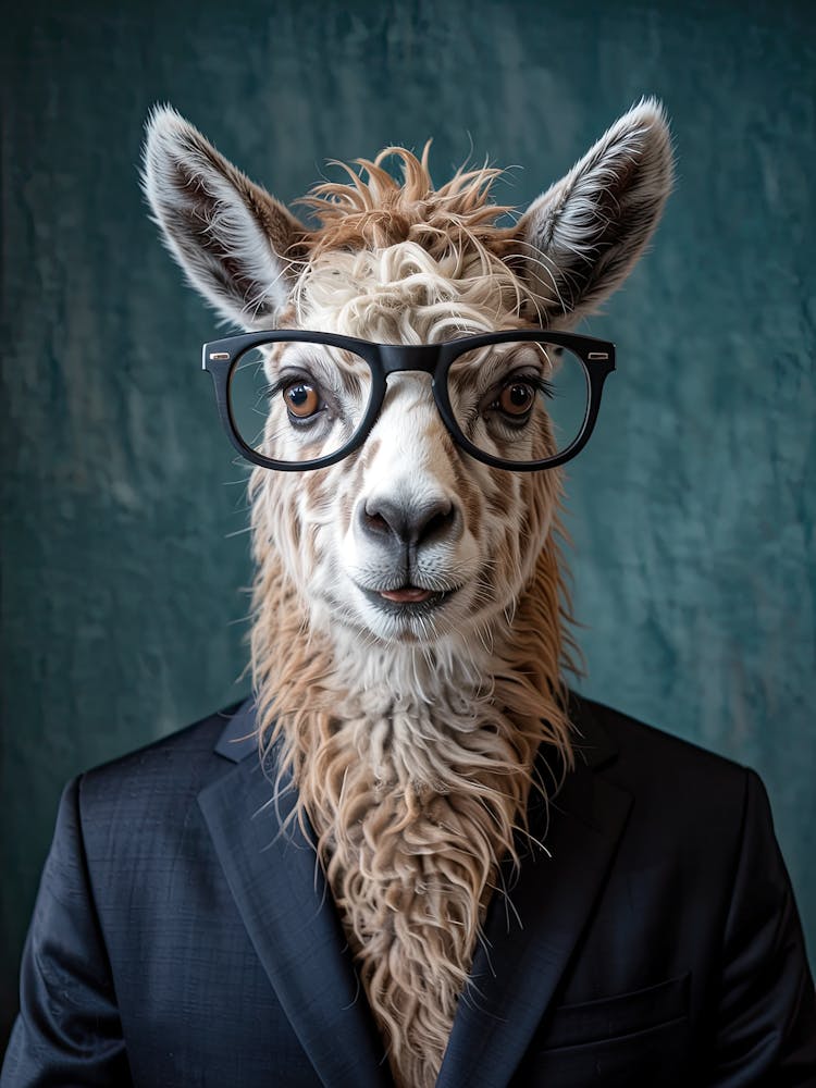 Llama In Business Suit 1