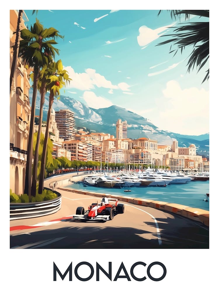 Affiche de voyage Monaco