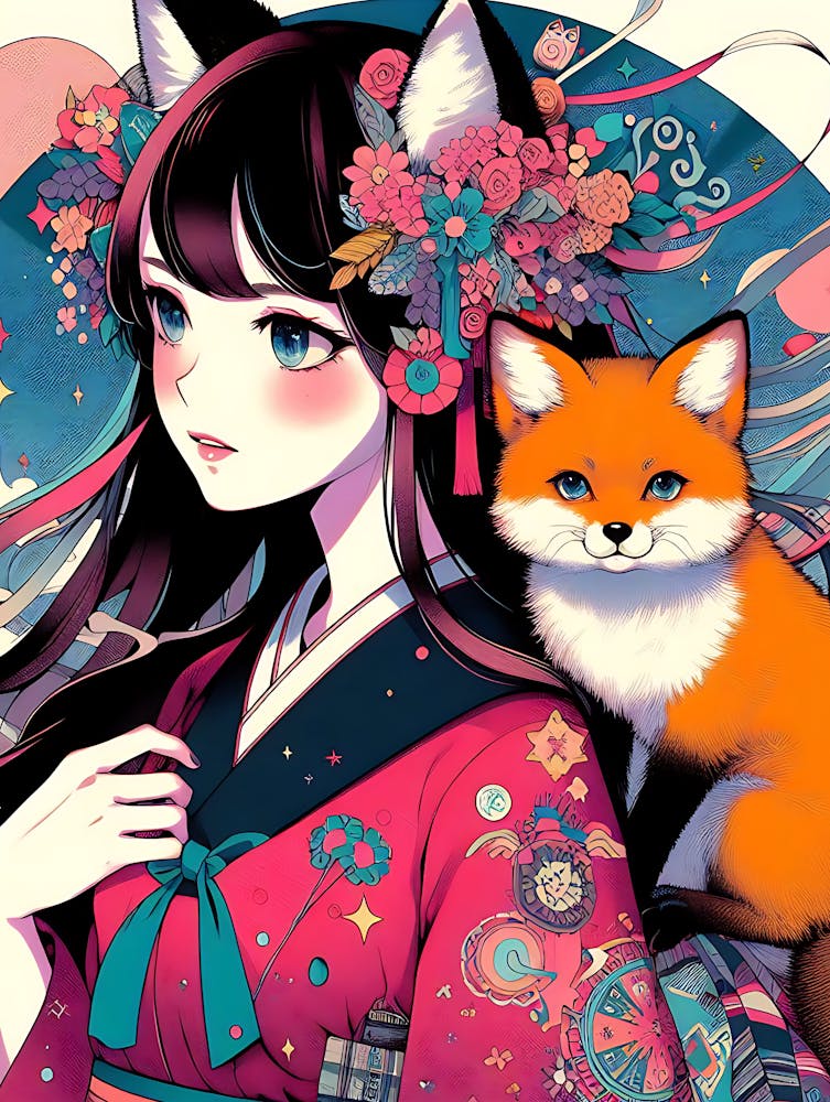 Fox And Girl