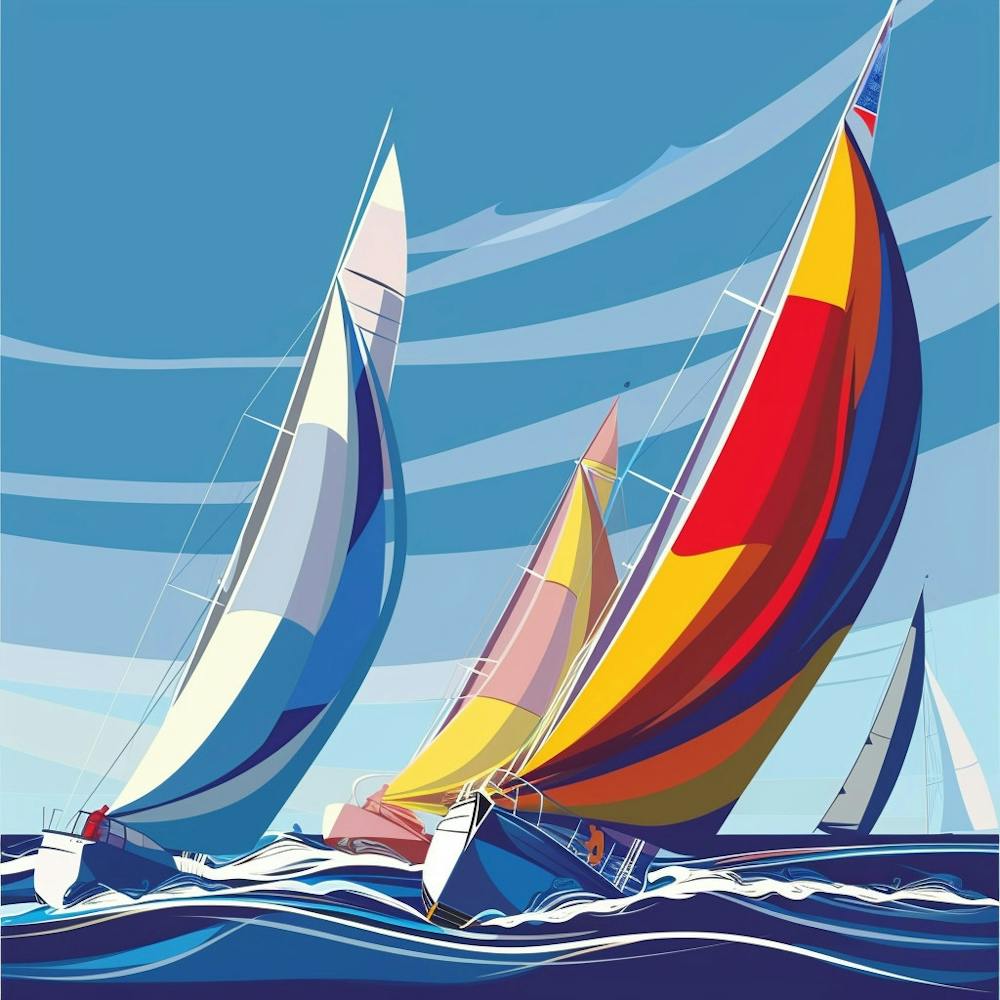 Sailboats In The Ocean 4