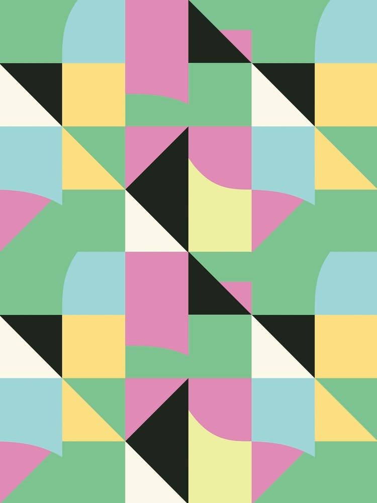 Irregular Modern Triangles Art Print by Ninola Design – Fy!