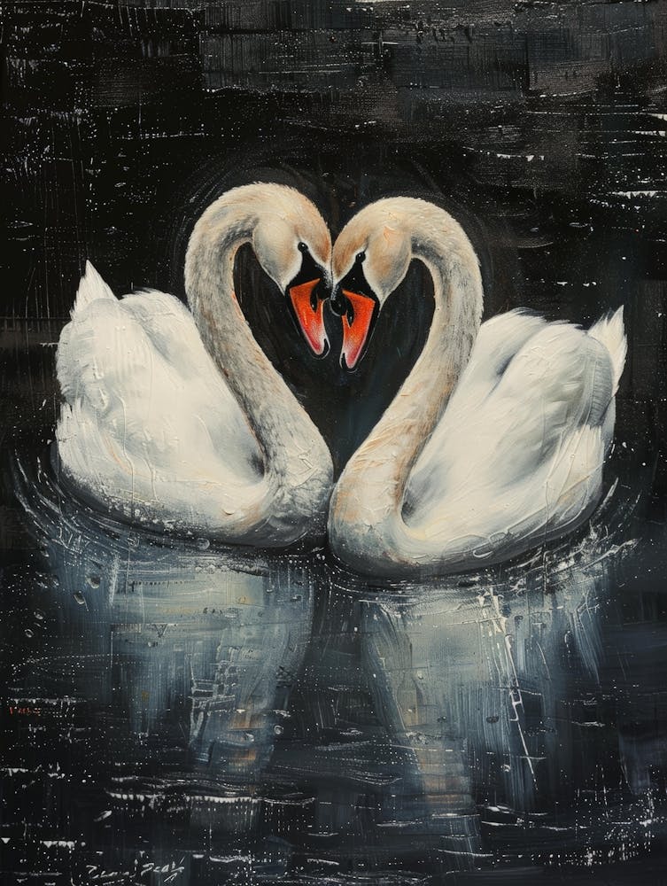 Heart Swans