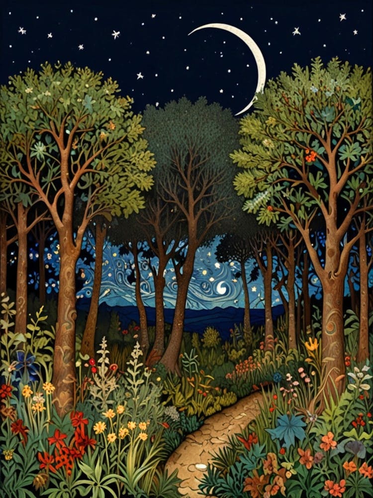 William Morris Night In The Woods 37