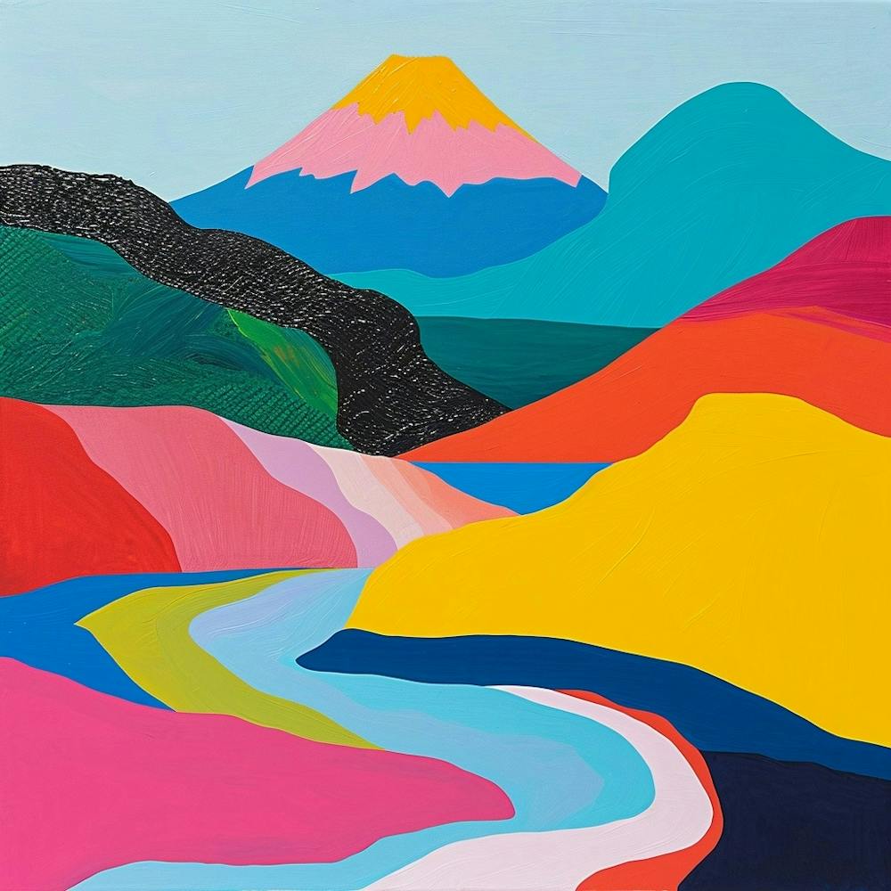 Colourful Abstract Fuji Hakone Izu National Park Japan 3