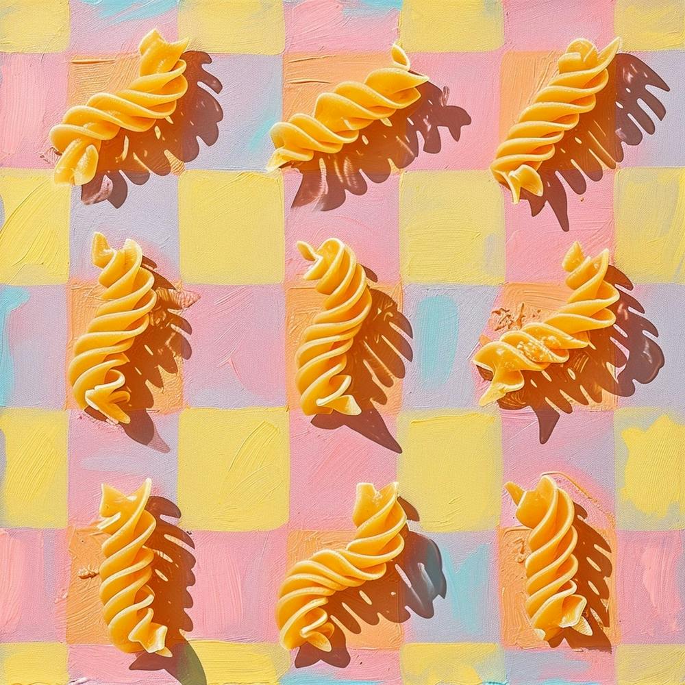 Fusilli Pastel Checkerboard 3