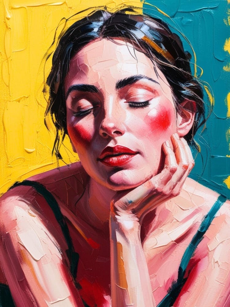 Woman With Her Eyes Closed 2