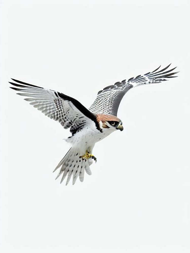 Falcon B&W Pencil Drawing 2 Bird