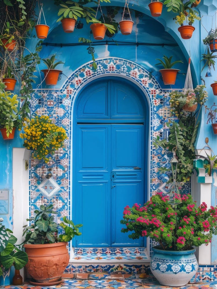 Blue Door In Morocco 7