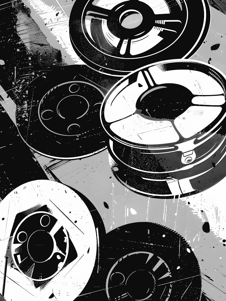 Black And White Car Wheels