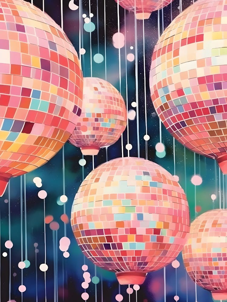 Disco Ball Painting
