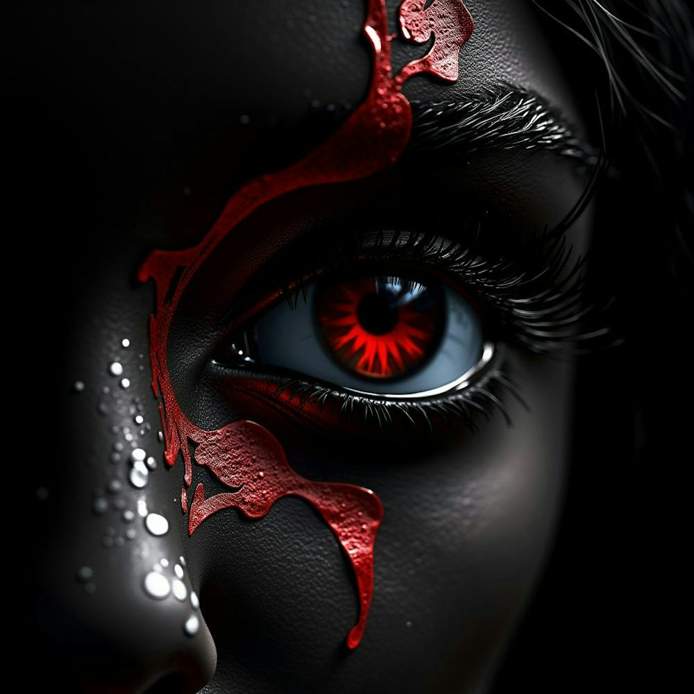 Woman With Red Eyes 3
