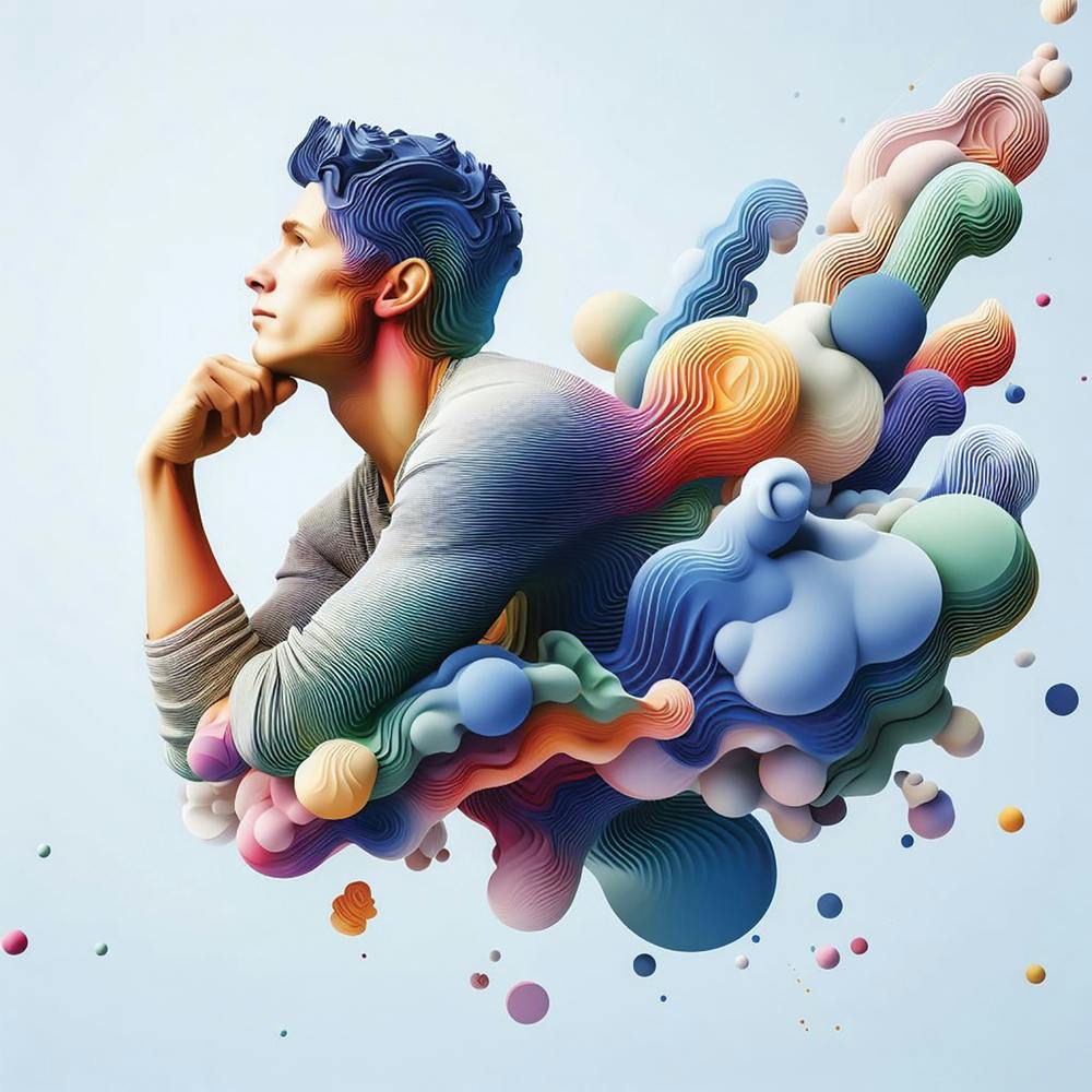 3d Illustration Of A Young Man
