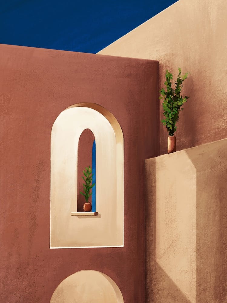 Murs en terre Santorin