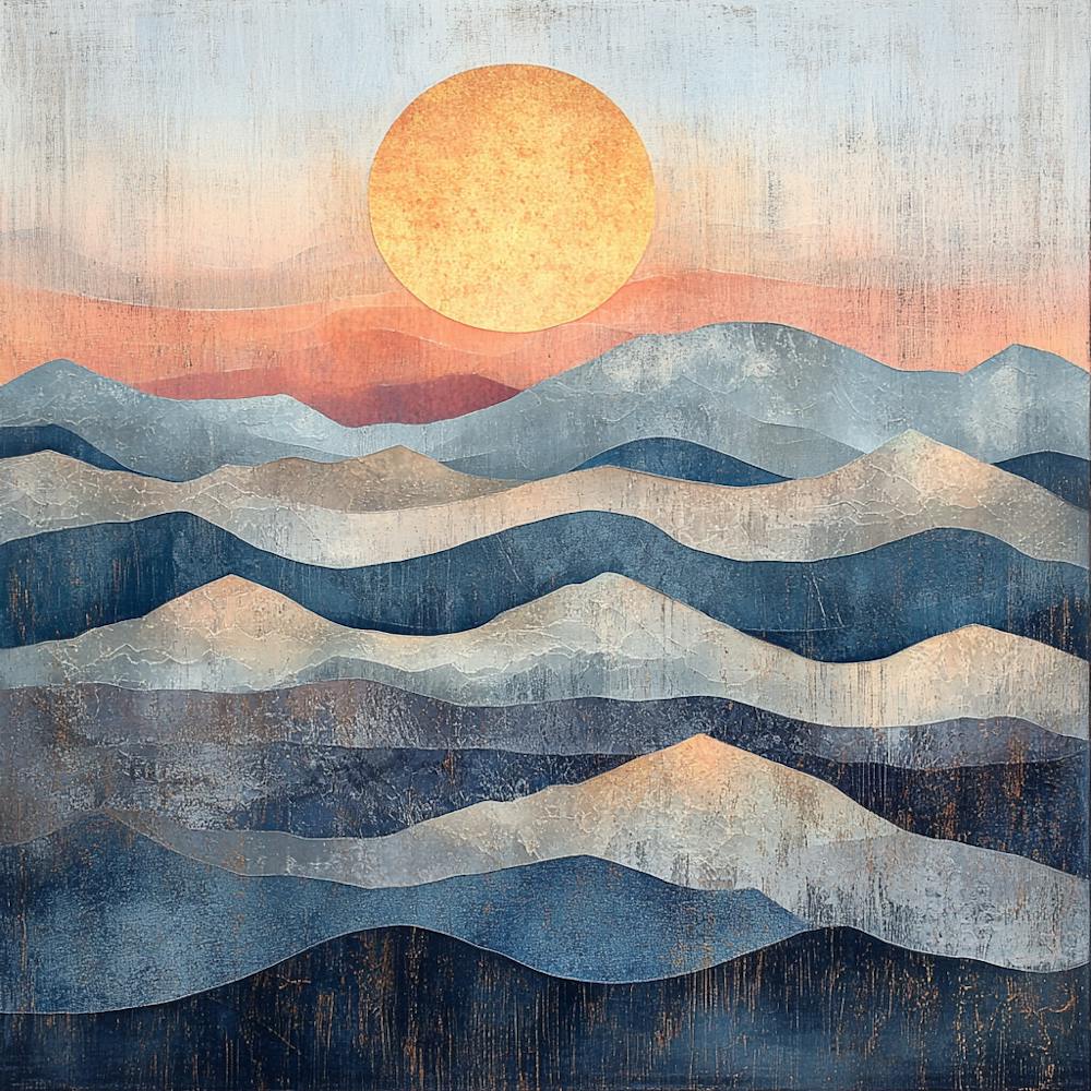 Sunset Over The Ocean