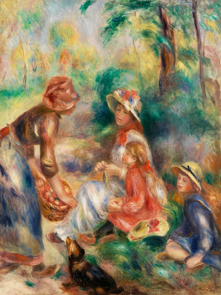 Apple Vendor(1890), Pierre Auguste Renoir