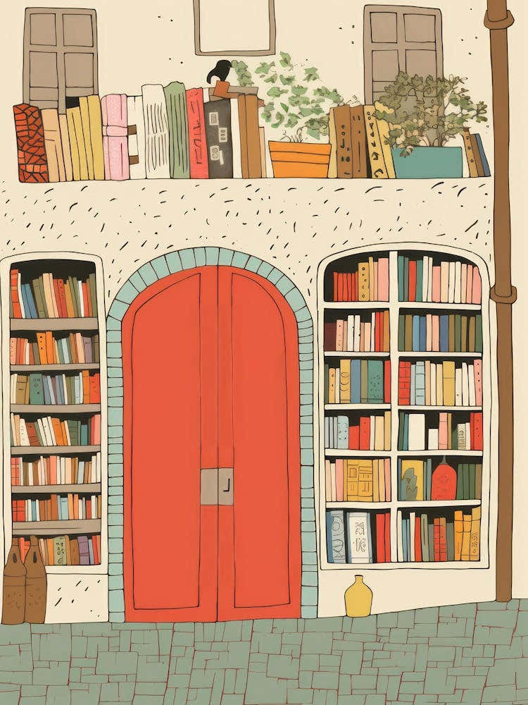 Positano The Book Nook Pastel Colours 3