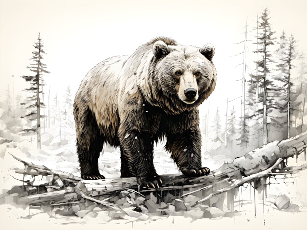 Nature S Sentinel Bear In The Woods